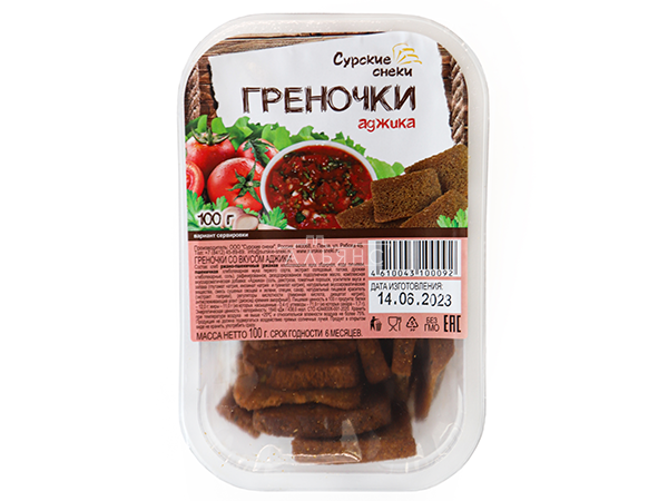 Сурские гренки с Аджикой (100 гр) в Воткинске