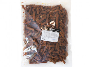 Мясо (АЛЬЯНС) вяленое свинина в прянном томате (500гр): Деревенские гренки со вкусом Томат Спайси (Сурские)