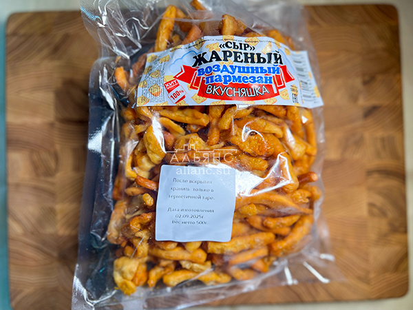 Жареный сыр "ВКУСНЯШКА" со вкусом пармезан (500 гр) в Воткинске