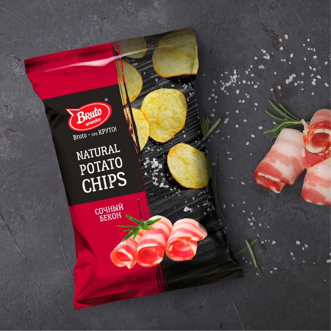 Картофель «Бруто» со вкусом бекона 130 гр. в Воткинске